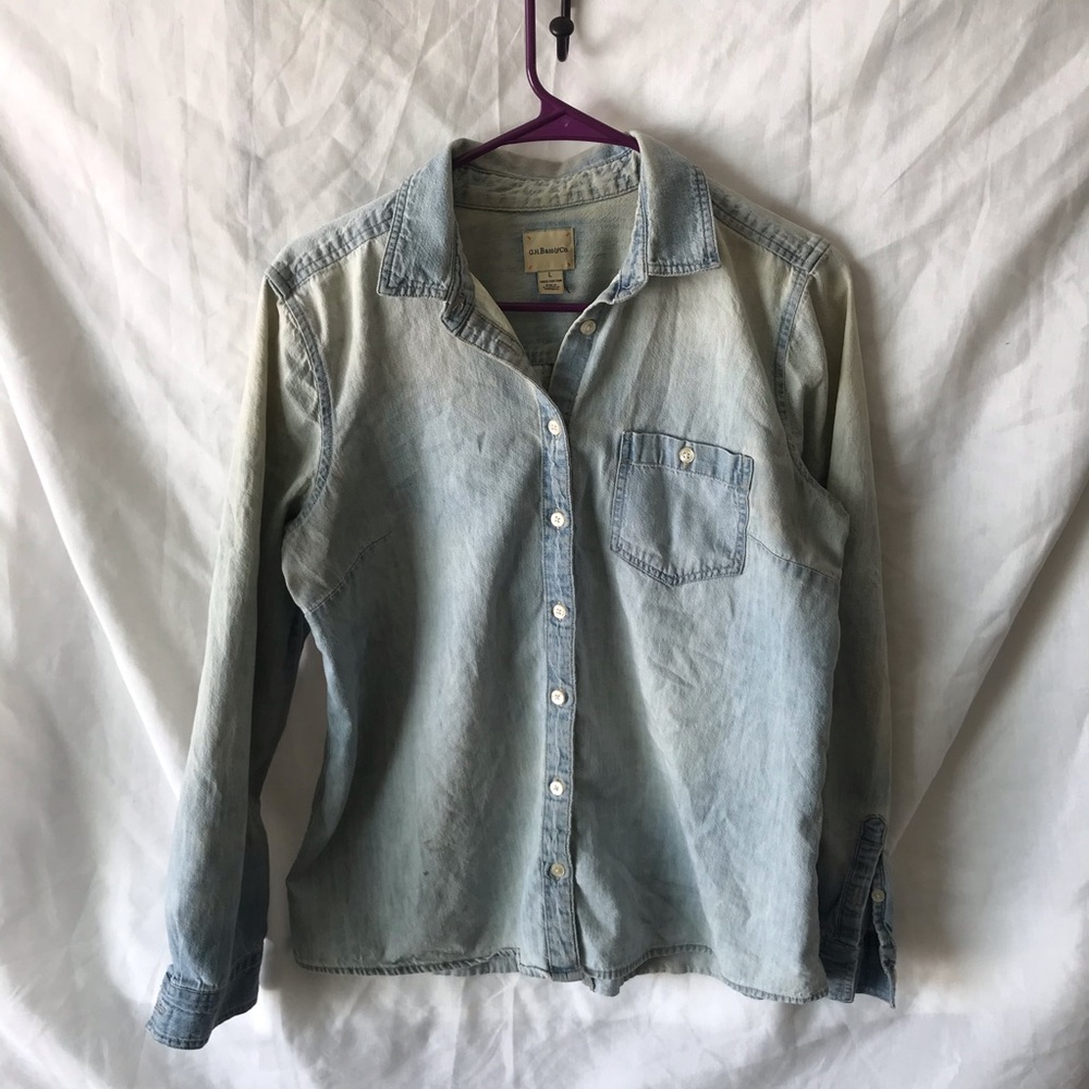 Jean button down